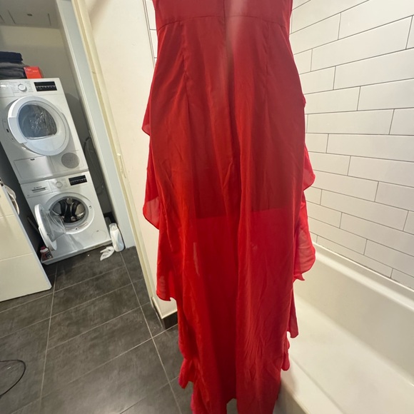 Gorgeous Red Ruffled Maxi Dress 💃 - Picture 7 of 7